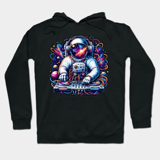 ny Astronaut Dj Electronic Music Galaxy Outer Space Hoodie